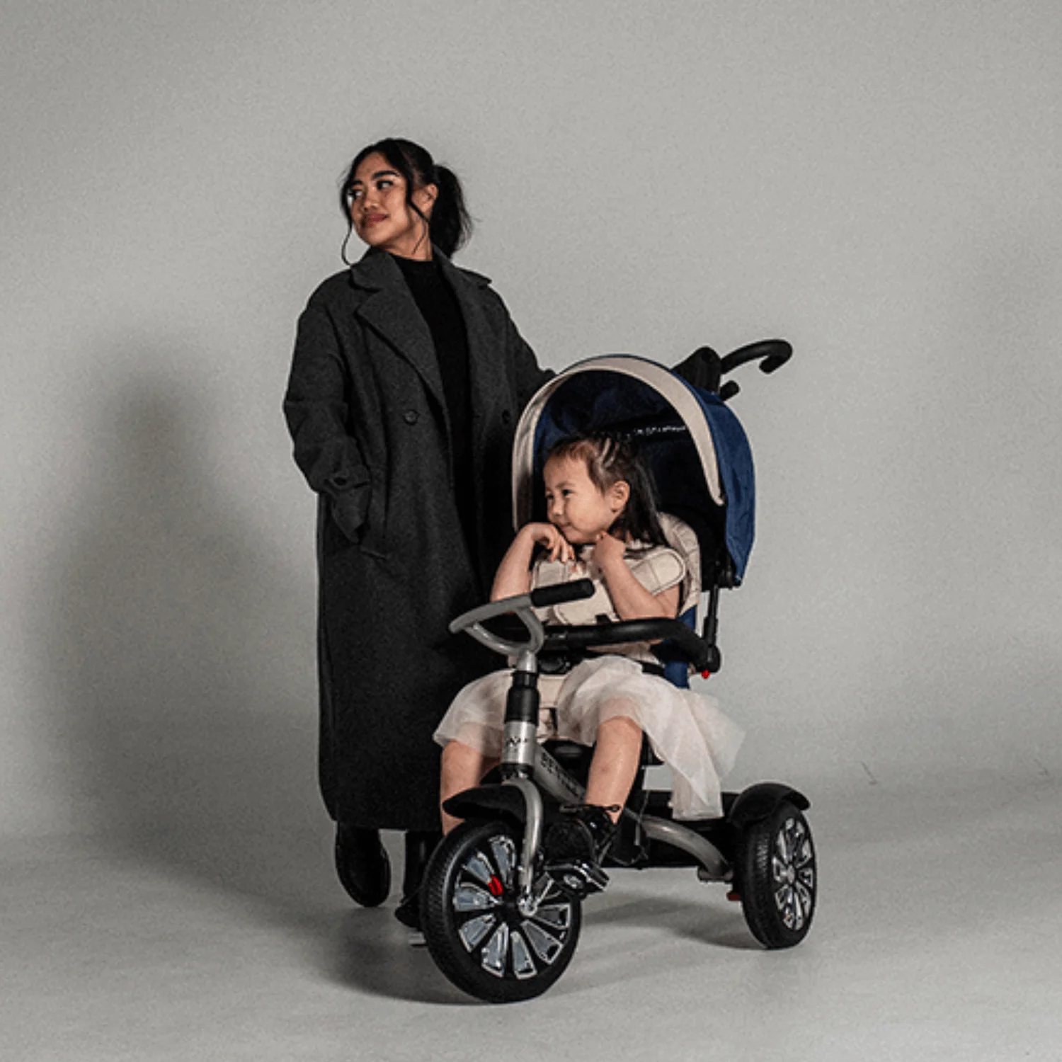 Mulliner Cool Stone Bentley 6 in 1 Stroller Trike - Image 4