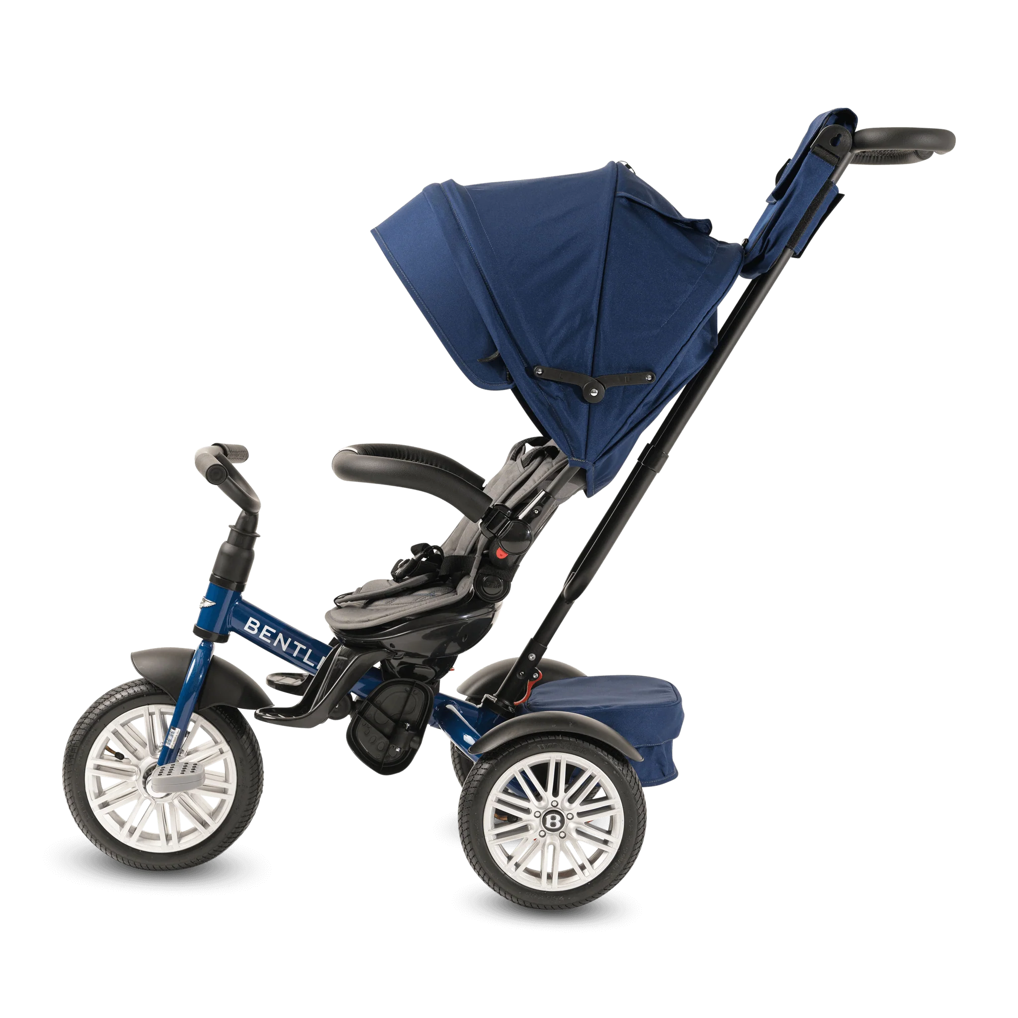 Sequin Blue Bentley 6 in 1 Stroller Trike - Image 6