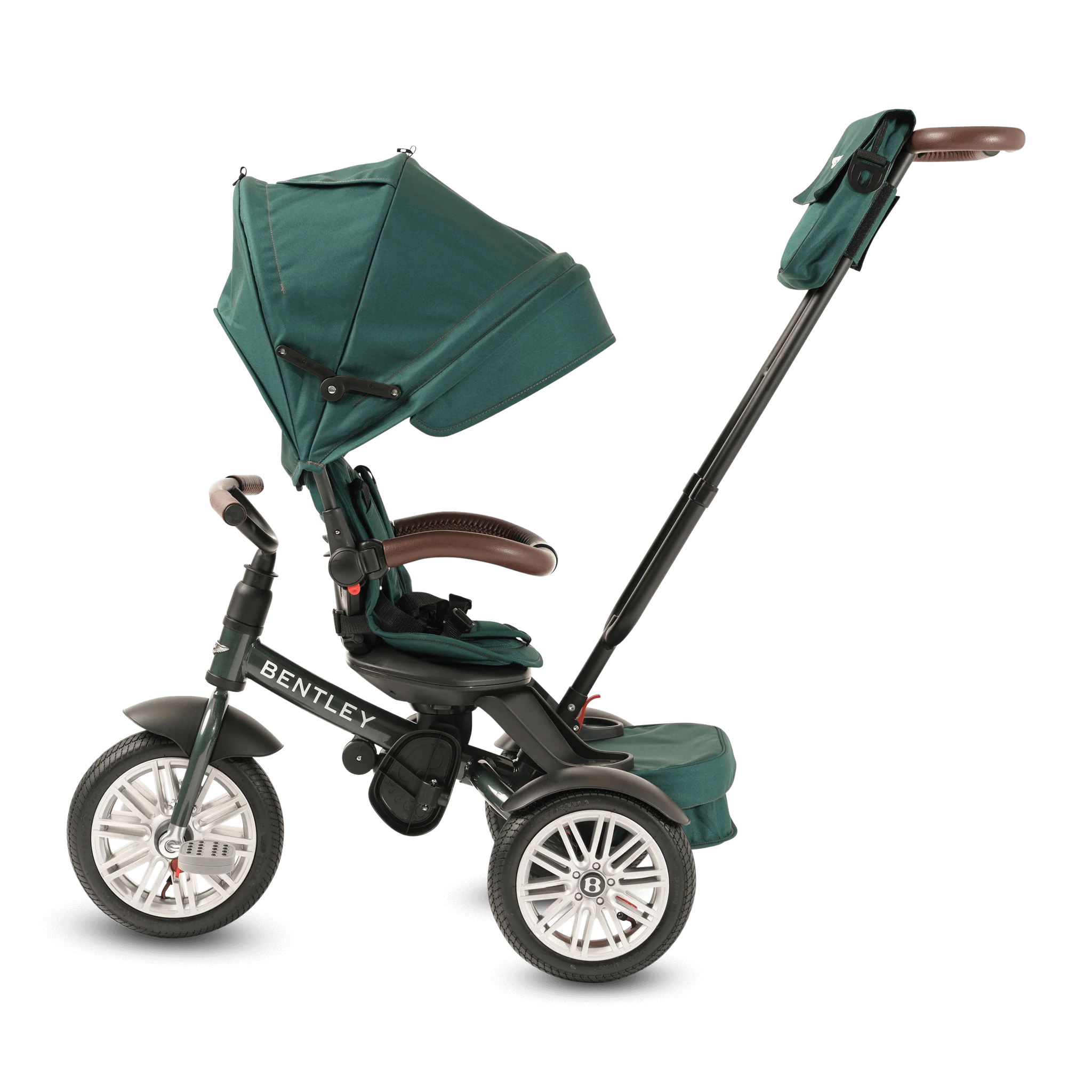 Spruce Green Bentley 6 in 1 Stroller Trike - Image 3