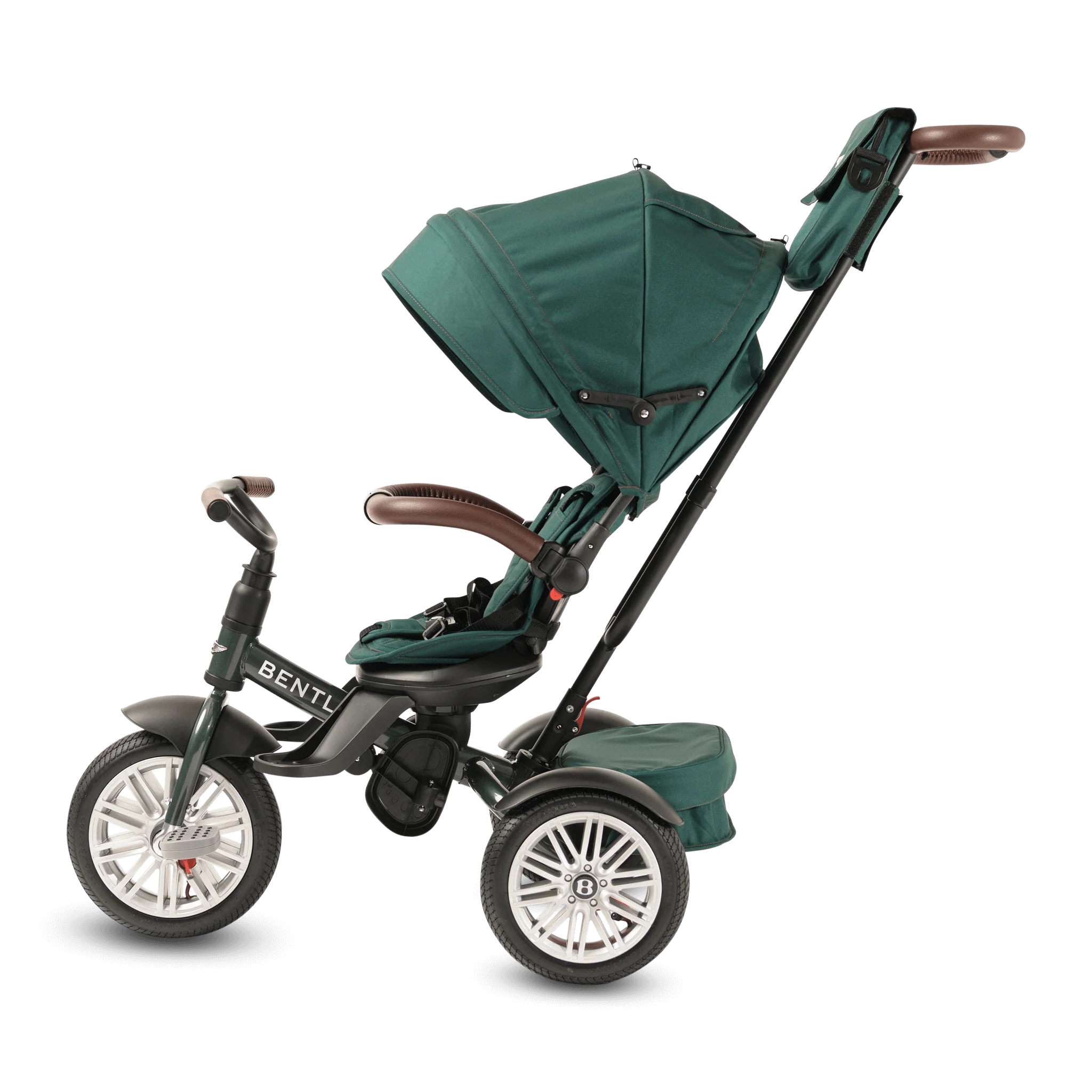 Spruce Green Bentley 6 in 1 Stroller Trike - Image 4