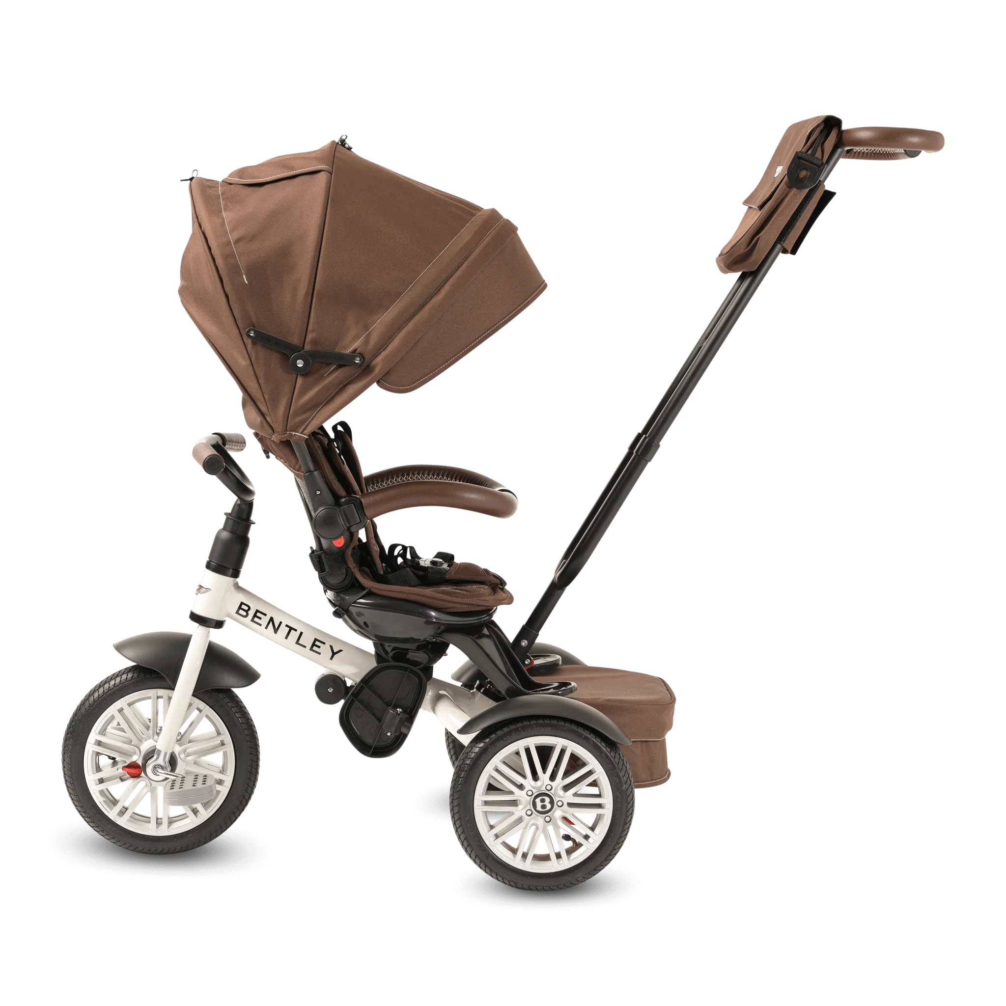 White Satin Bentley 6 in 1 Stroller Trike - Image 10