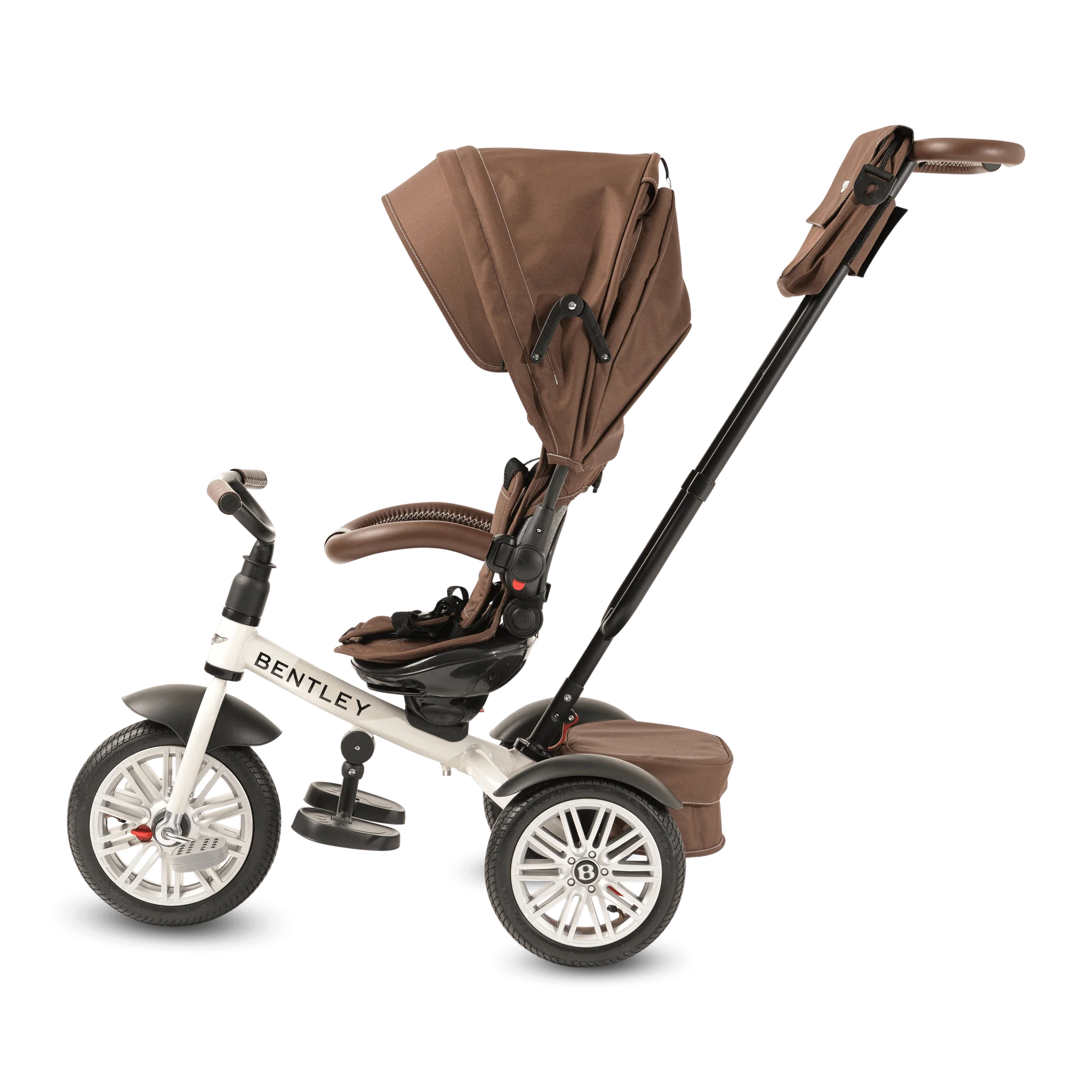 White Satin Bentley 6 in 1 Stroller Trike - Image 11