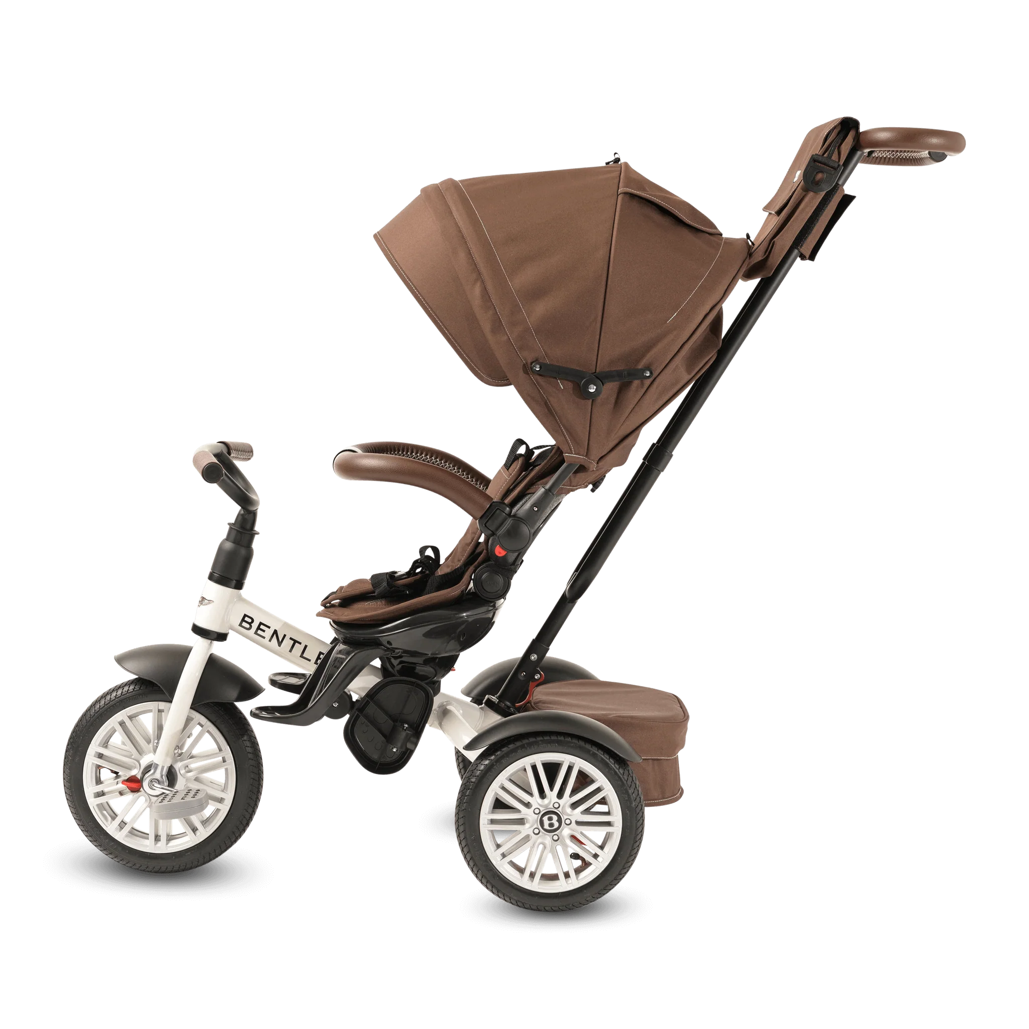 White Satin Bentley 6 in 1 Stroller Trike - Image 9